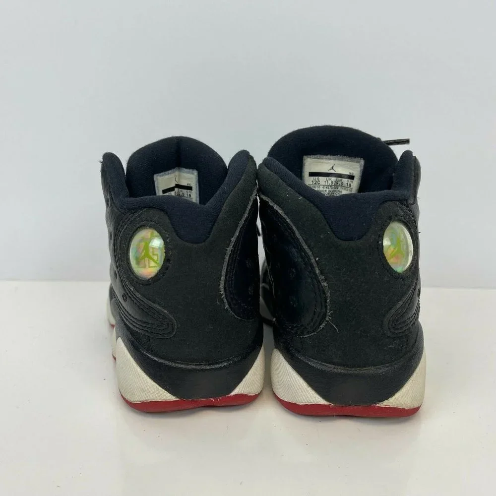 Air Jordan 13 Retro PS Playoff Basketball Shoes 2011 Release Black Kids Size 12C - Picture 4 of 6